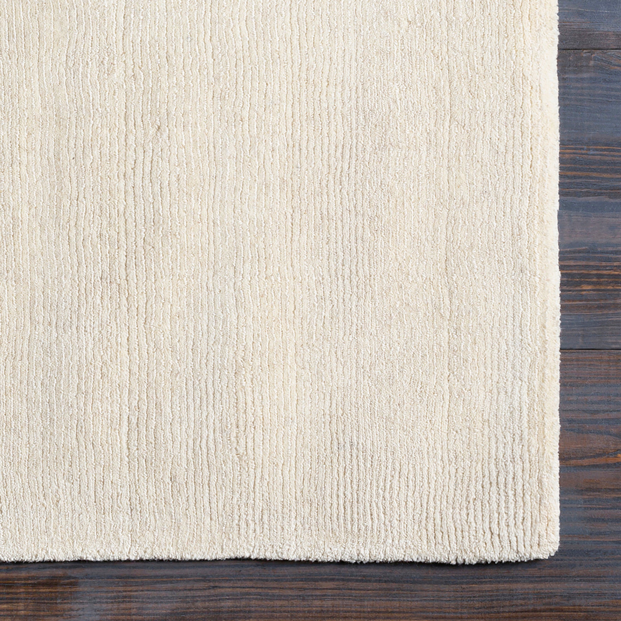 Mystique Modern Wool Modern Cream & Beige Rug 99x160cm - pile detail