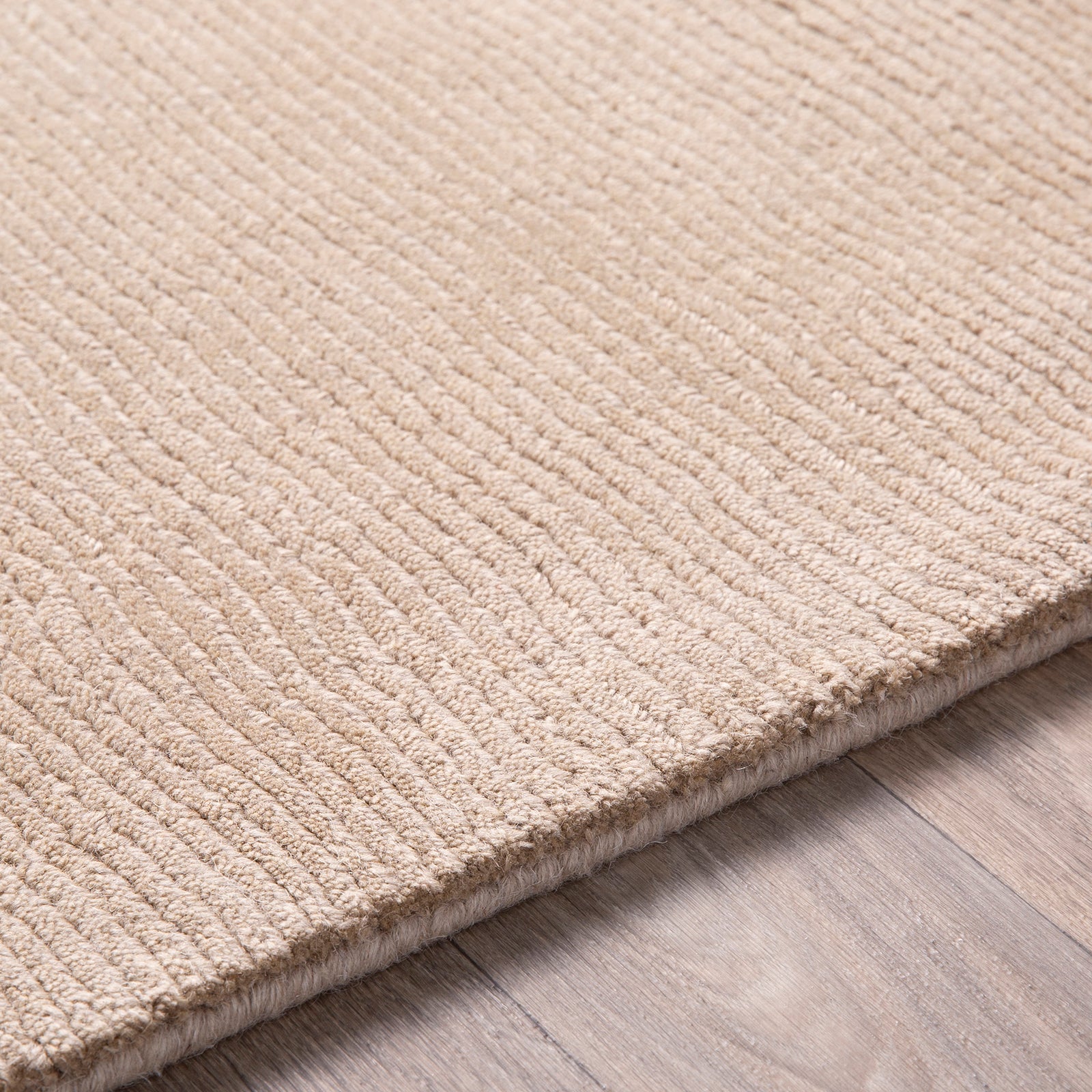 Mystique Modern Wool Modern Tan Rug 152x244cm - texture detail