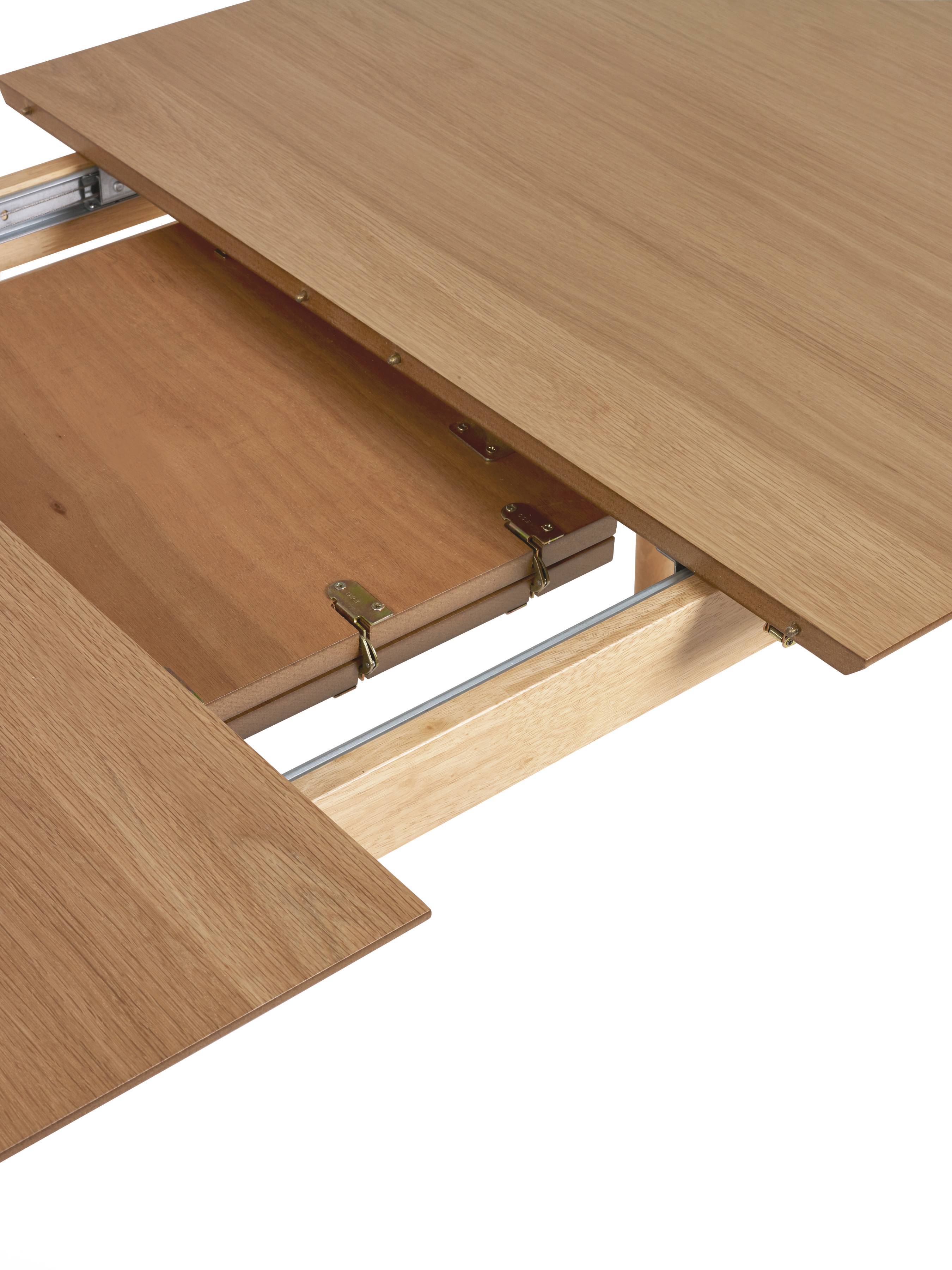 Livingston Natural Oak Wood Extending Dining Table | 4-6 Seater