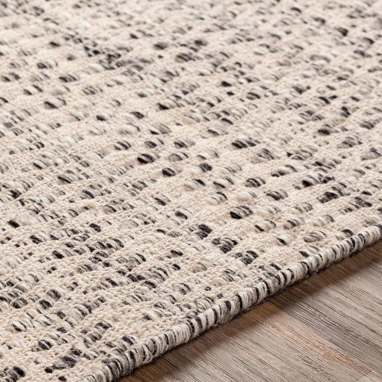 Mardin Global Wool Global Beige & Grey Rug 152x228cm - texture detail