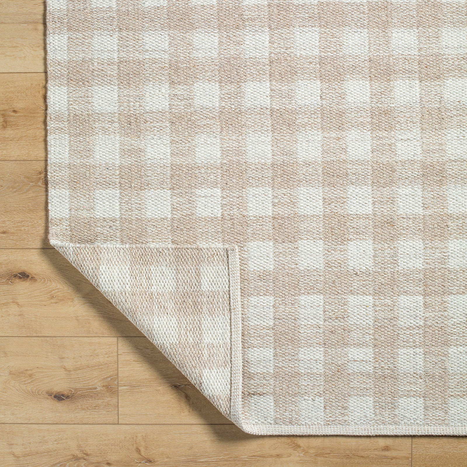 Mardin Cottage Wool Cottage Beige & Tan Rug 152x228cm - folded detail