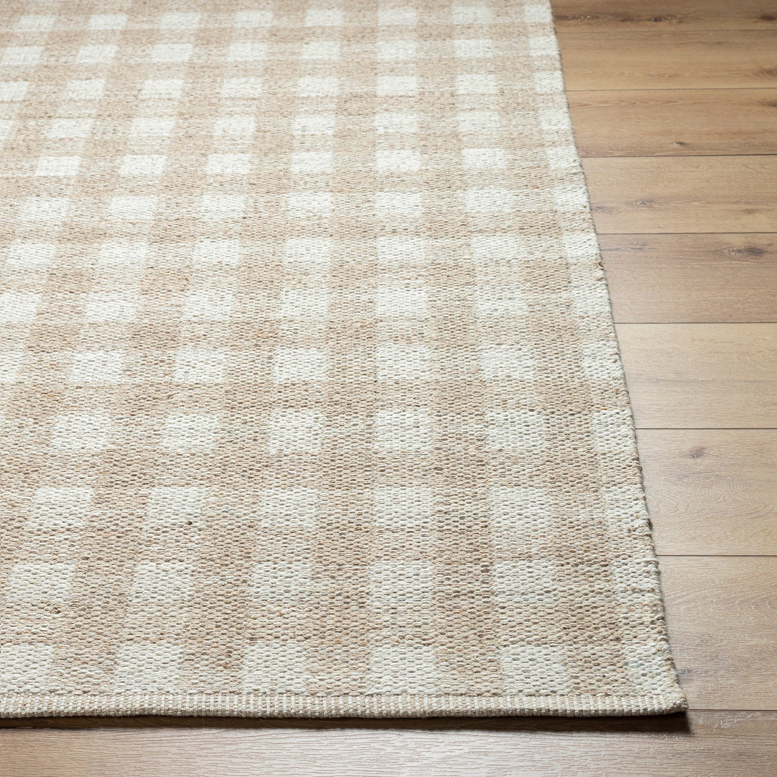 Mardin Cottage Wool Cottage Beige & Tan Rug 152x228cm - reverse roll detail