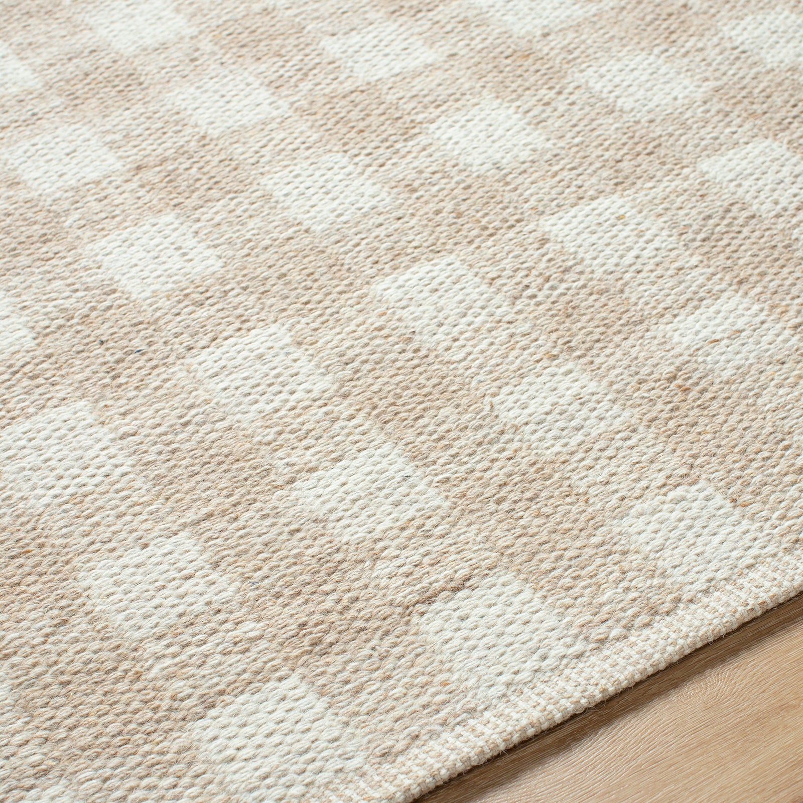 Mardin Cottage Wool Cottage Beige & Tan Rug 152x228cm - texture detail