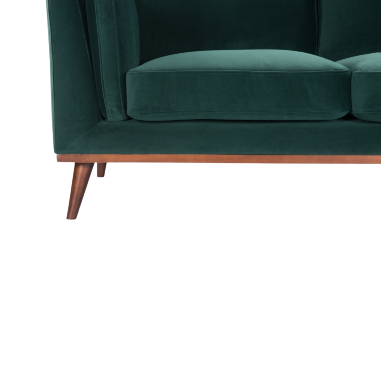 Mickey Emerald Green Velvet Sofa | 2 Seater