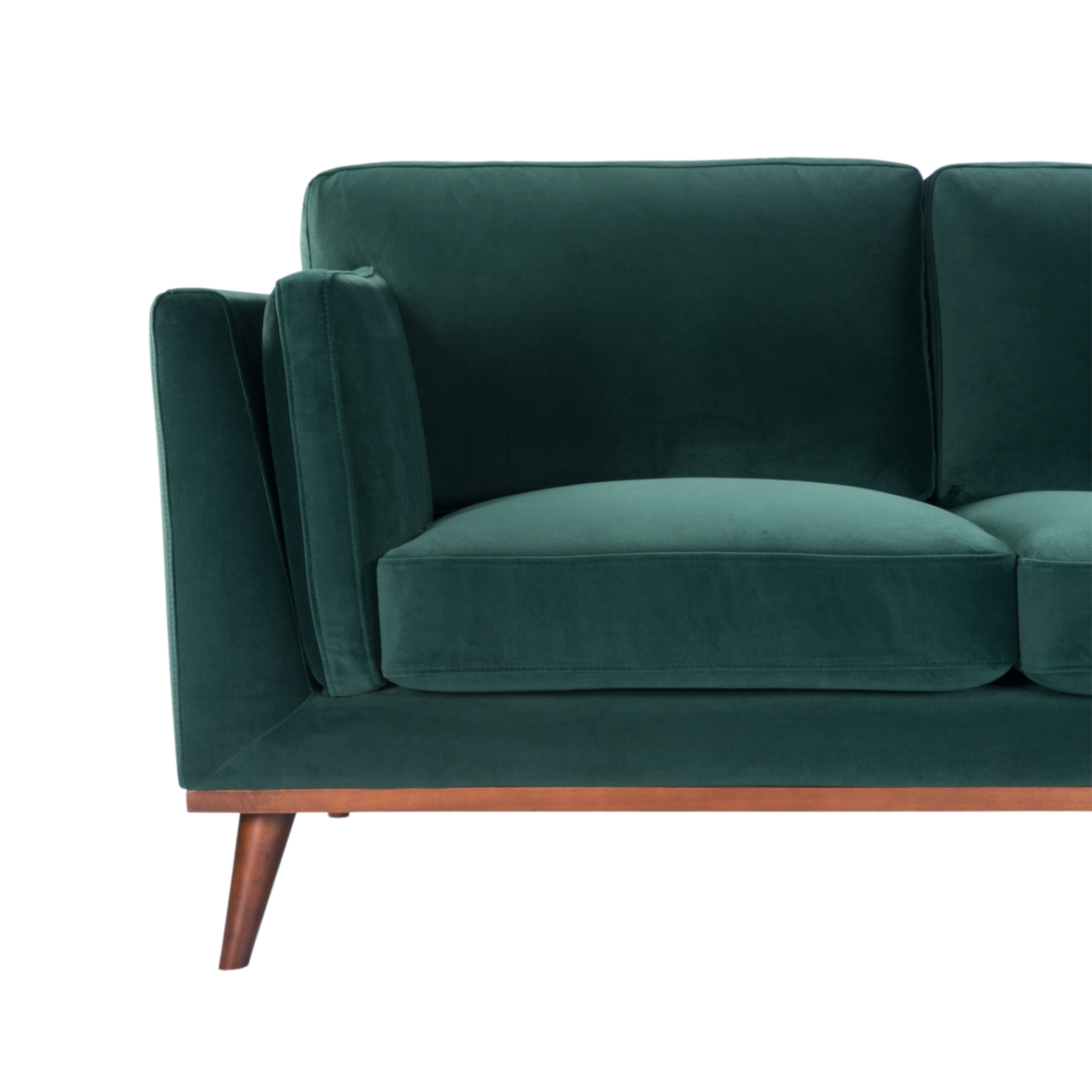 Mickey Emerald Green Velvet Sofa | 2 Seater