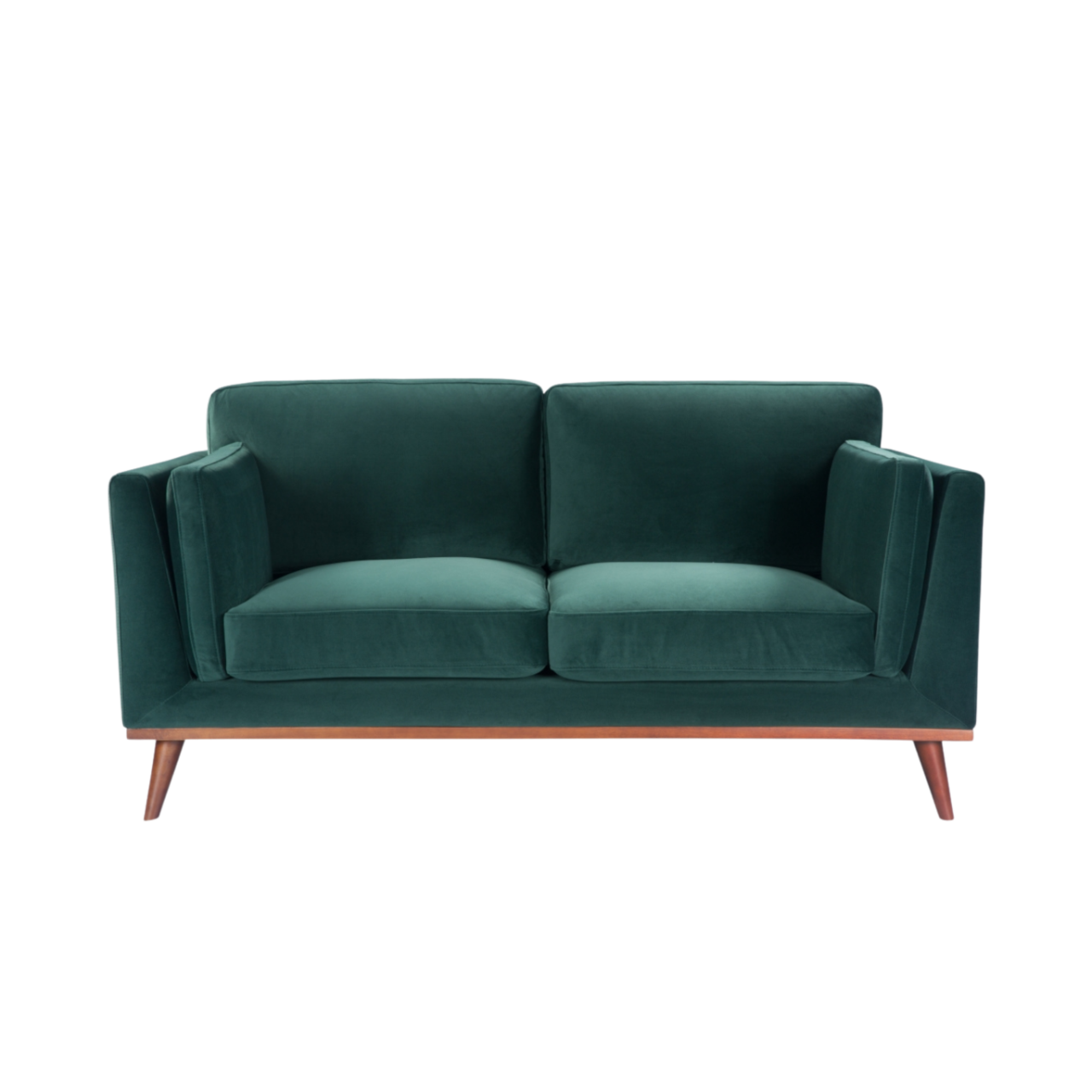 Mickey Emerald Green Velvet Sofa | 2 Seater