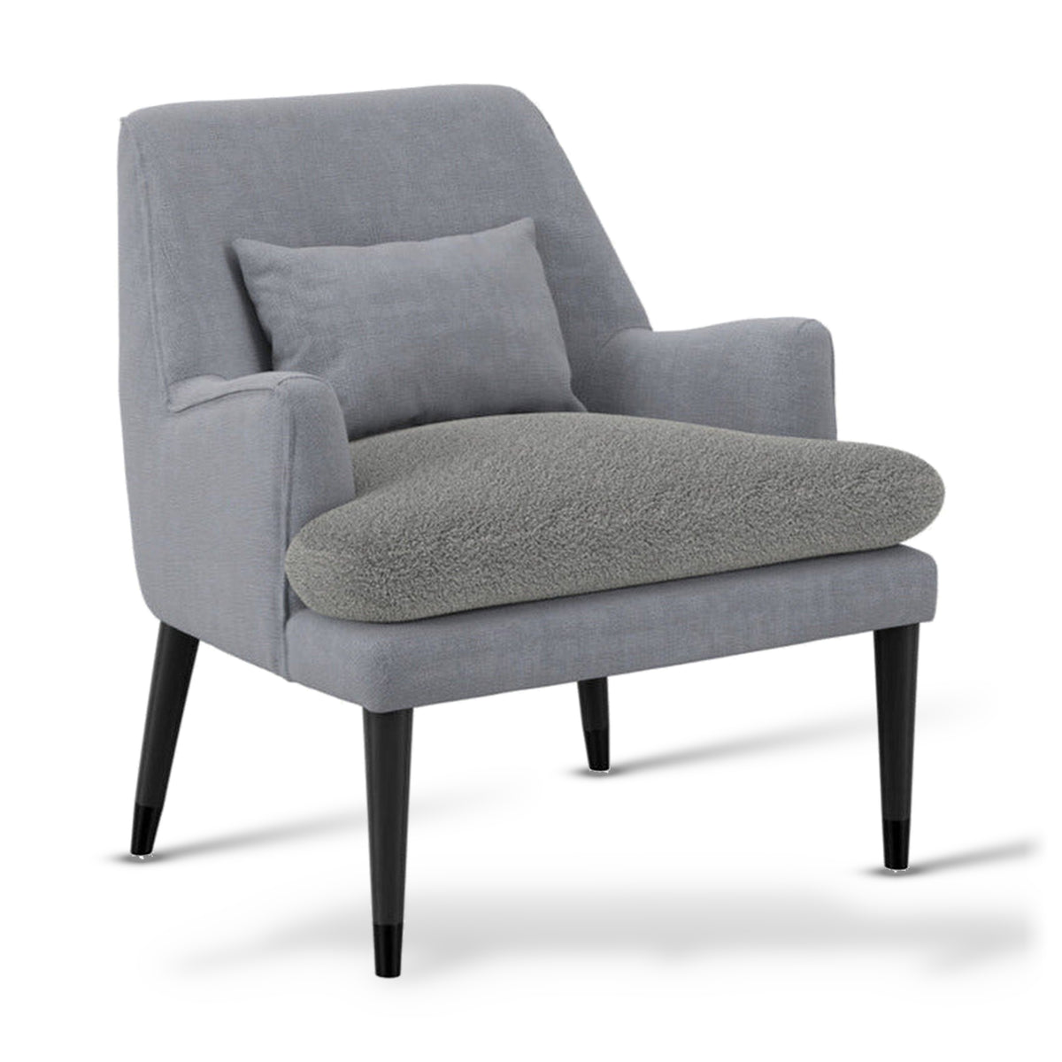 Montana Soft Grey Boucle Armchair
