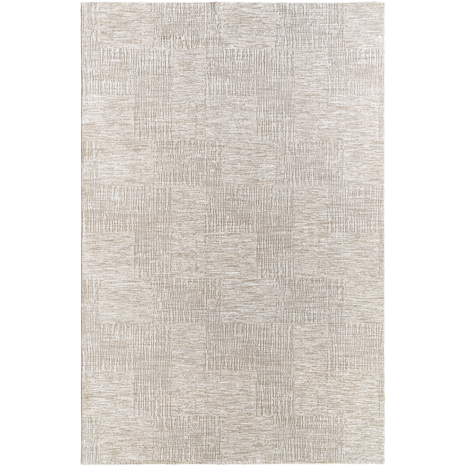 Masterpiece Modern Graphic Fringe Grey & Light Grey Polyester Rug 200x290cm - product image