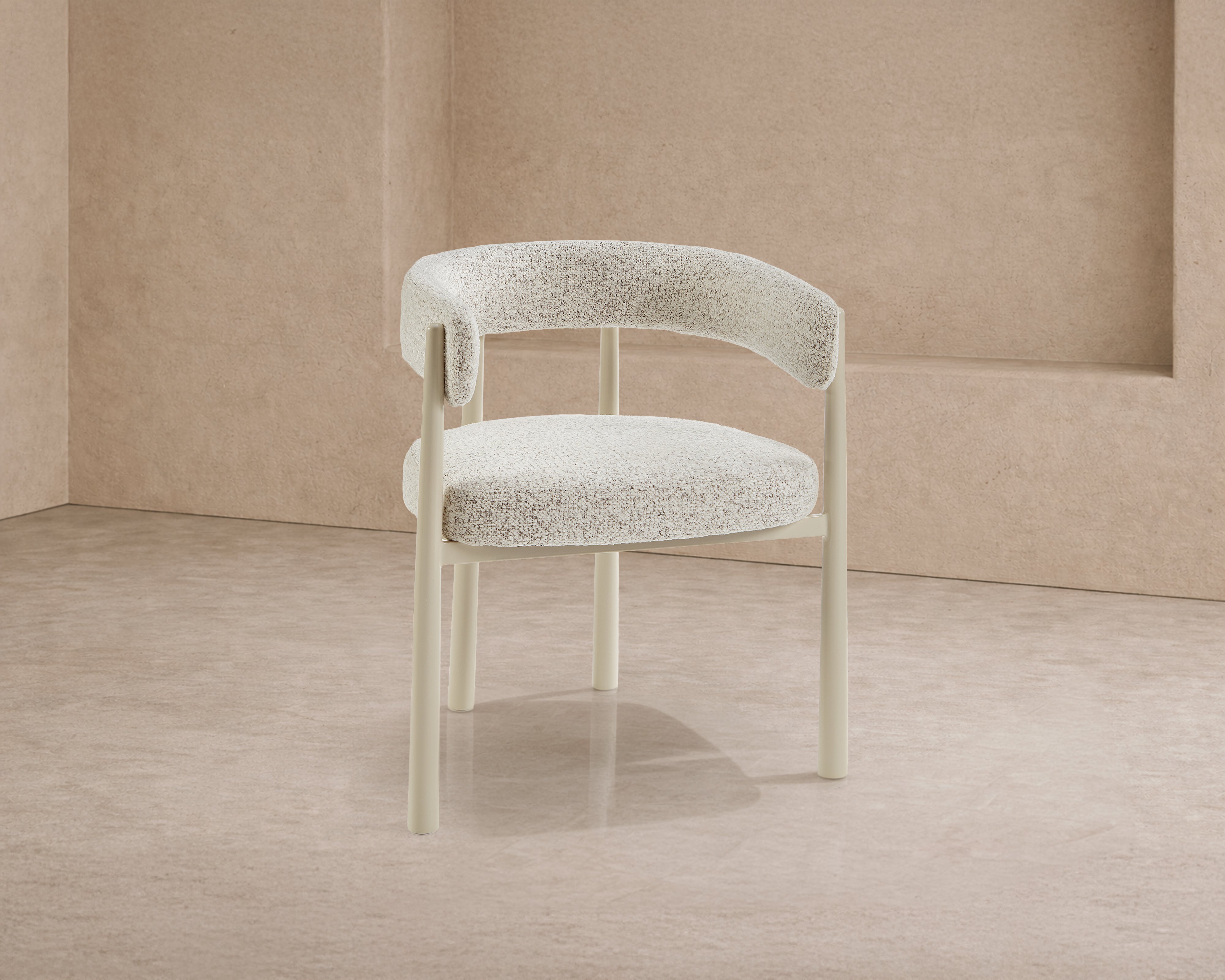 Aria Dining Chair - Ripley Grav & Gloss Ivory