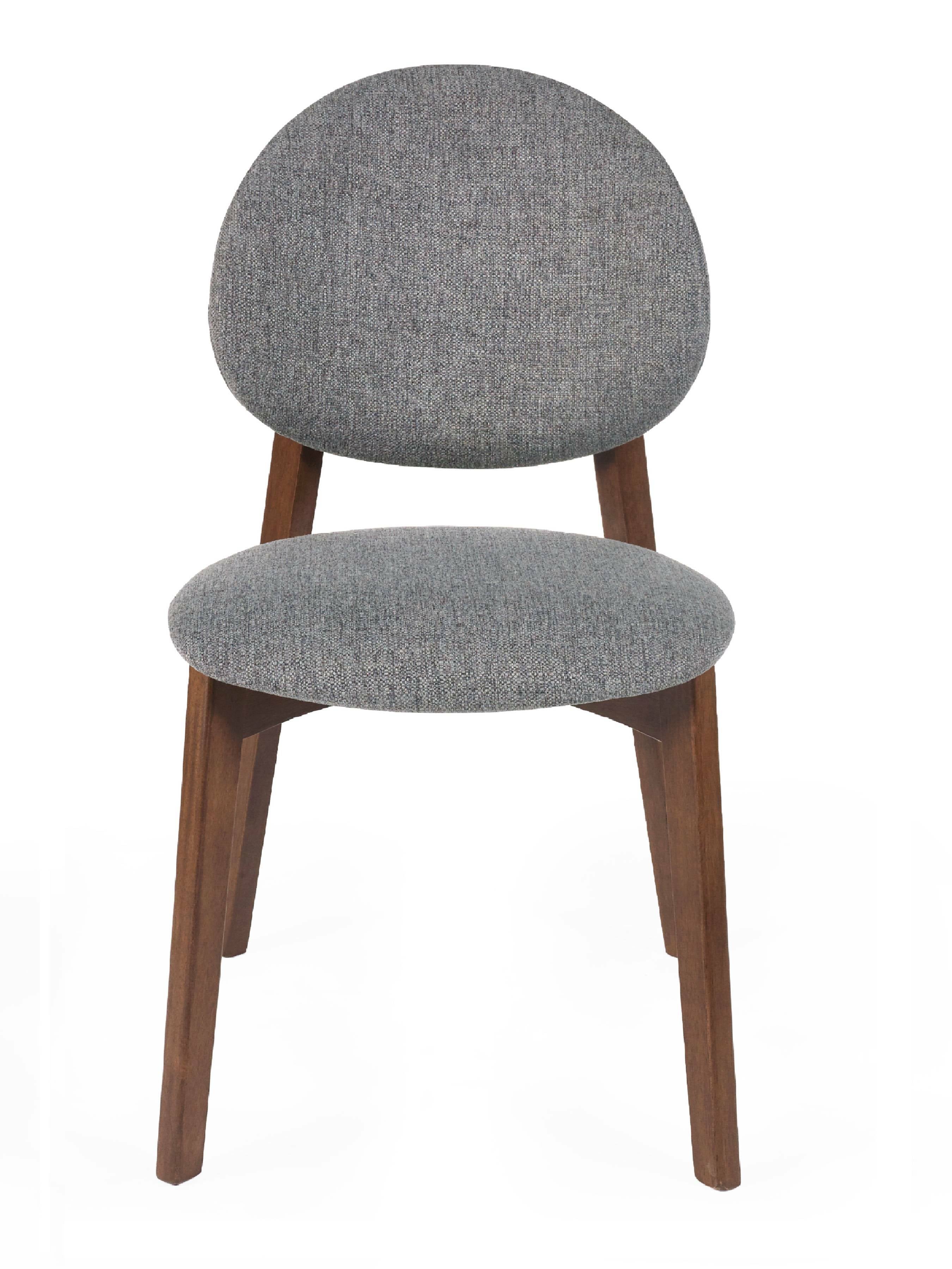 Set of 2 Bodhi Walnut & Grey Dining Chairs