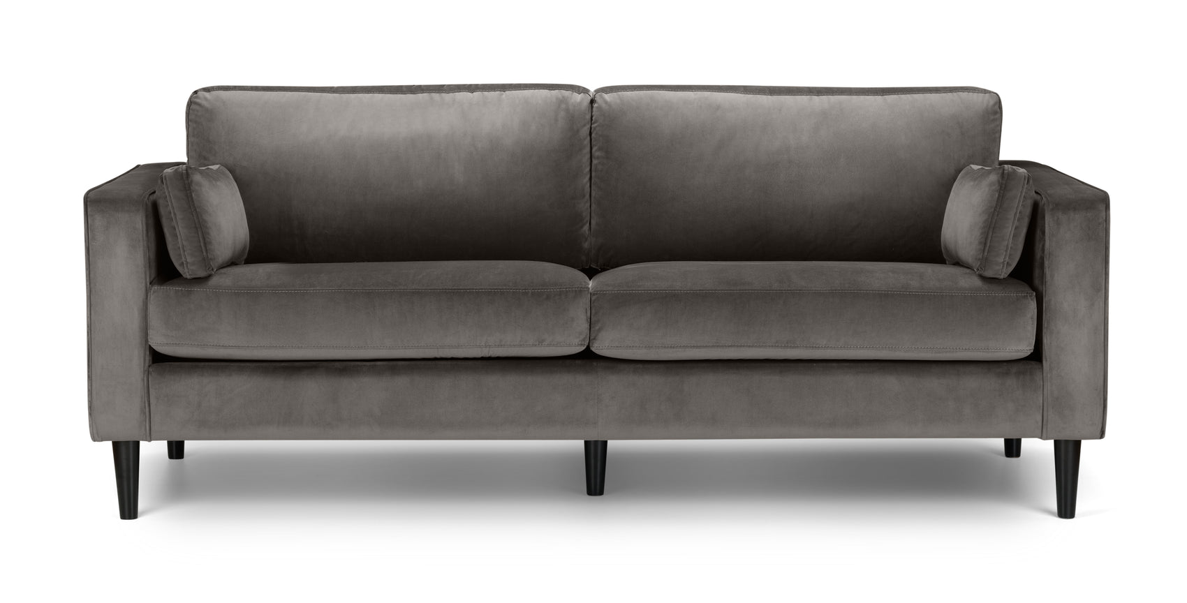 Windsor Dark Grey Velvet Grand Sofa | 3 Seater