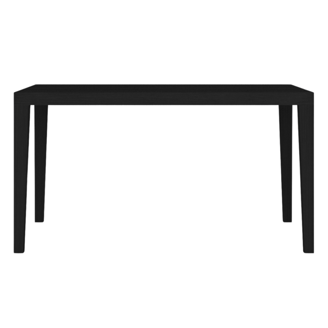 Peony Wenge Black Oak Wood Dining Table 140cm