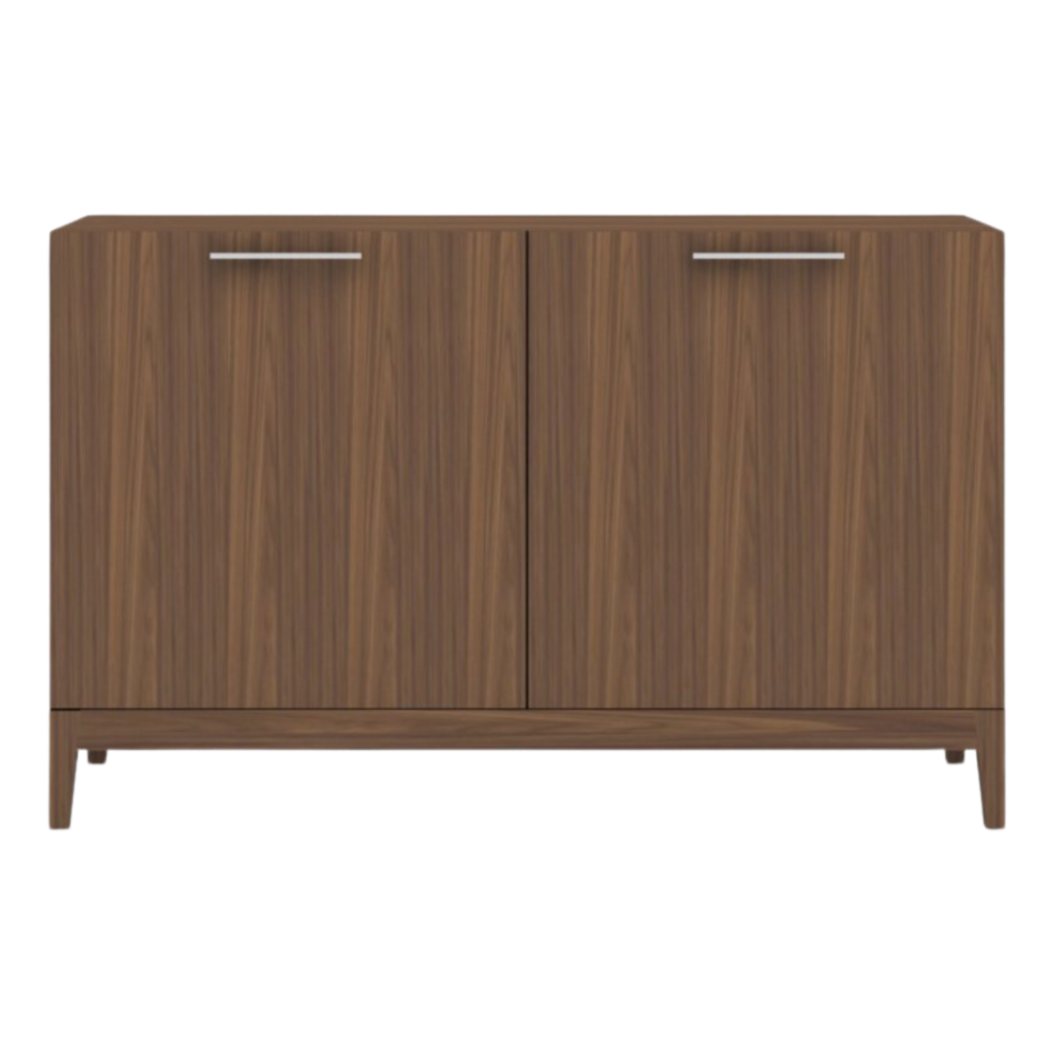 Peony Walnut Brown Oak Wood Sideboard