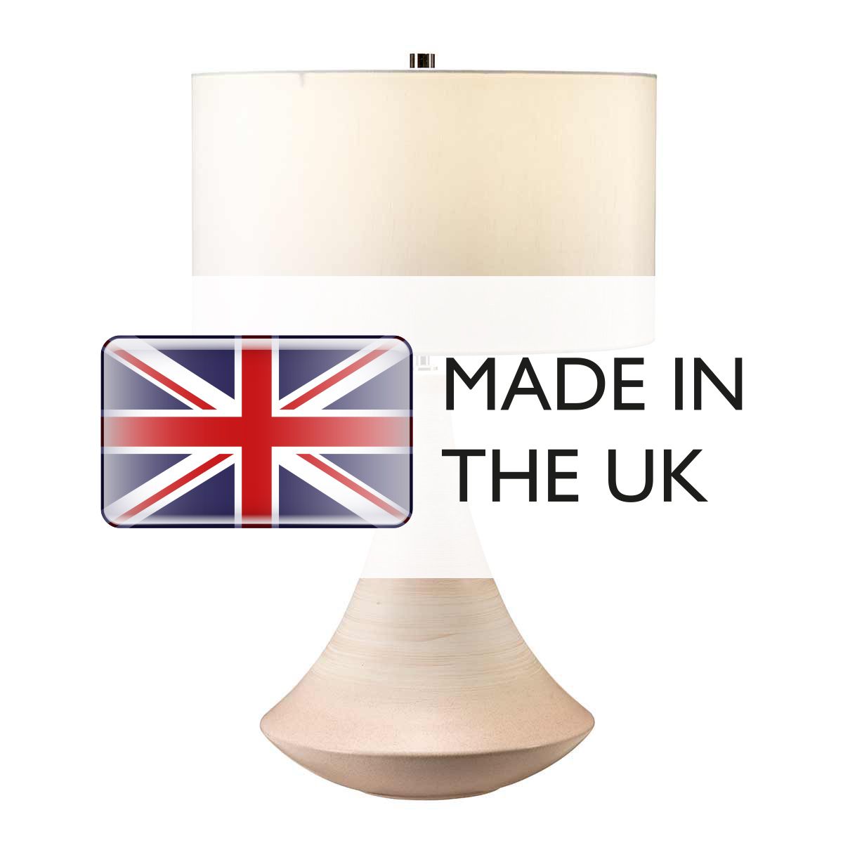 Pinner Cream Ceramic Table Lamp
