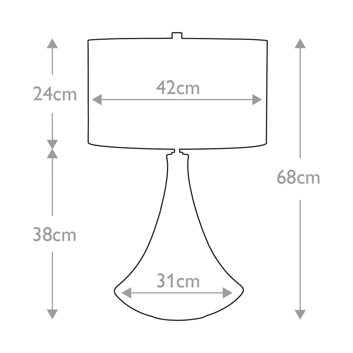 Pinner Cream Ceramic Table Lamp