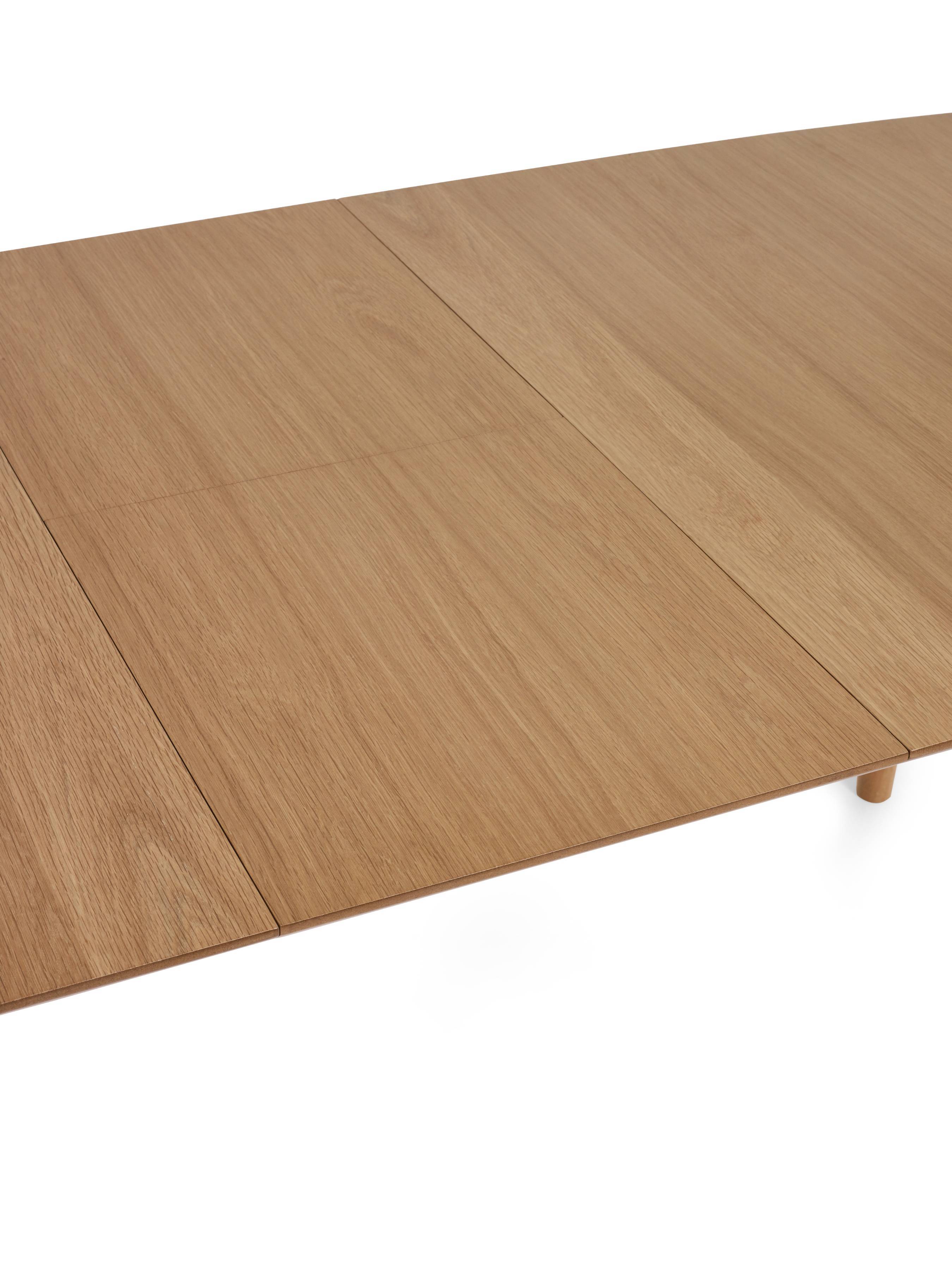 Livingston Natural Oak Wood Extending Dining Table | 4-6 Seater