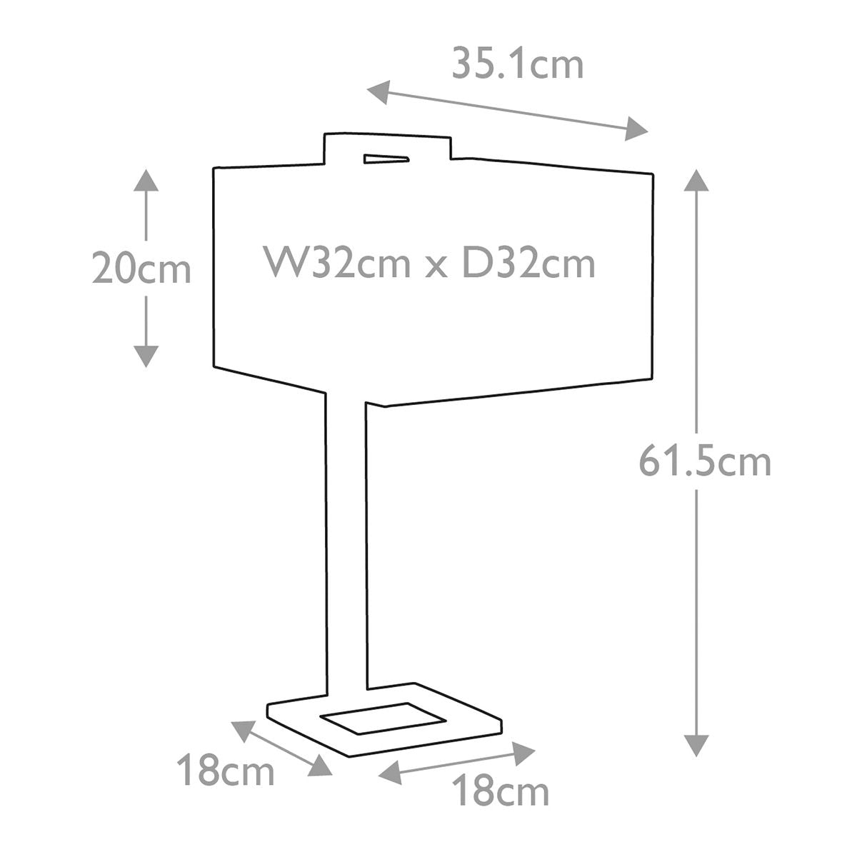 Plein Table Lamp - Polished Gold