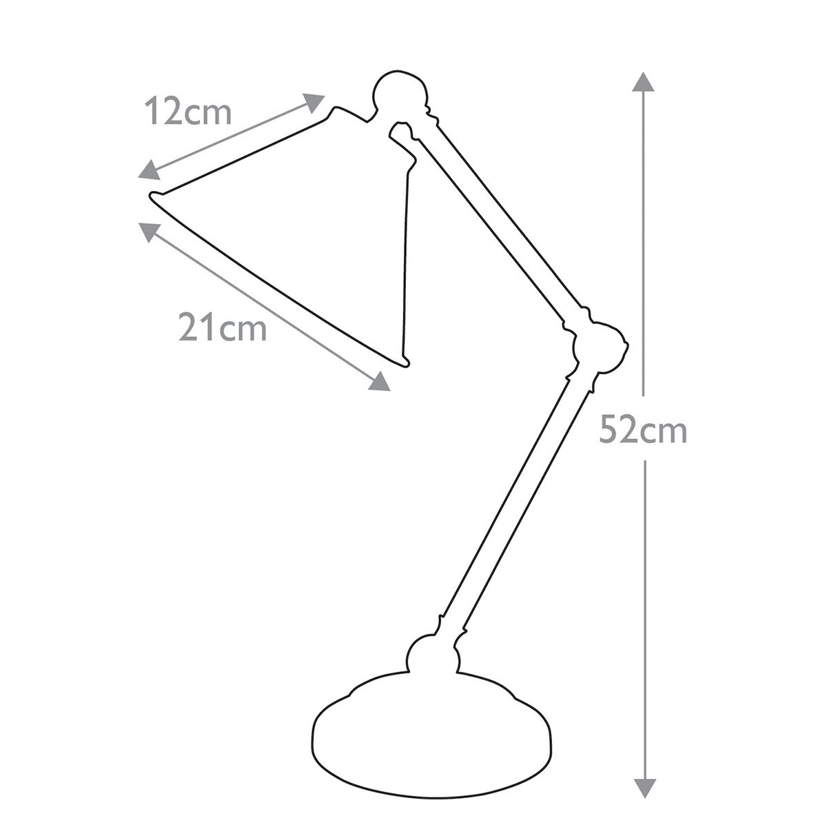 Stratford Element Mini Table Lamp - Grey