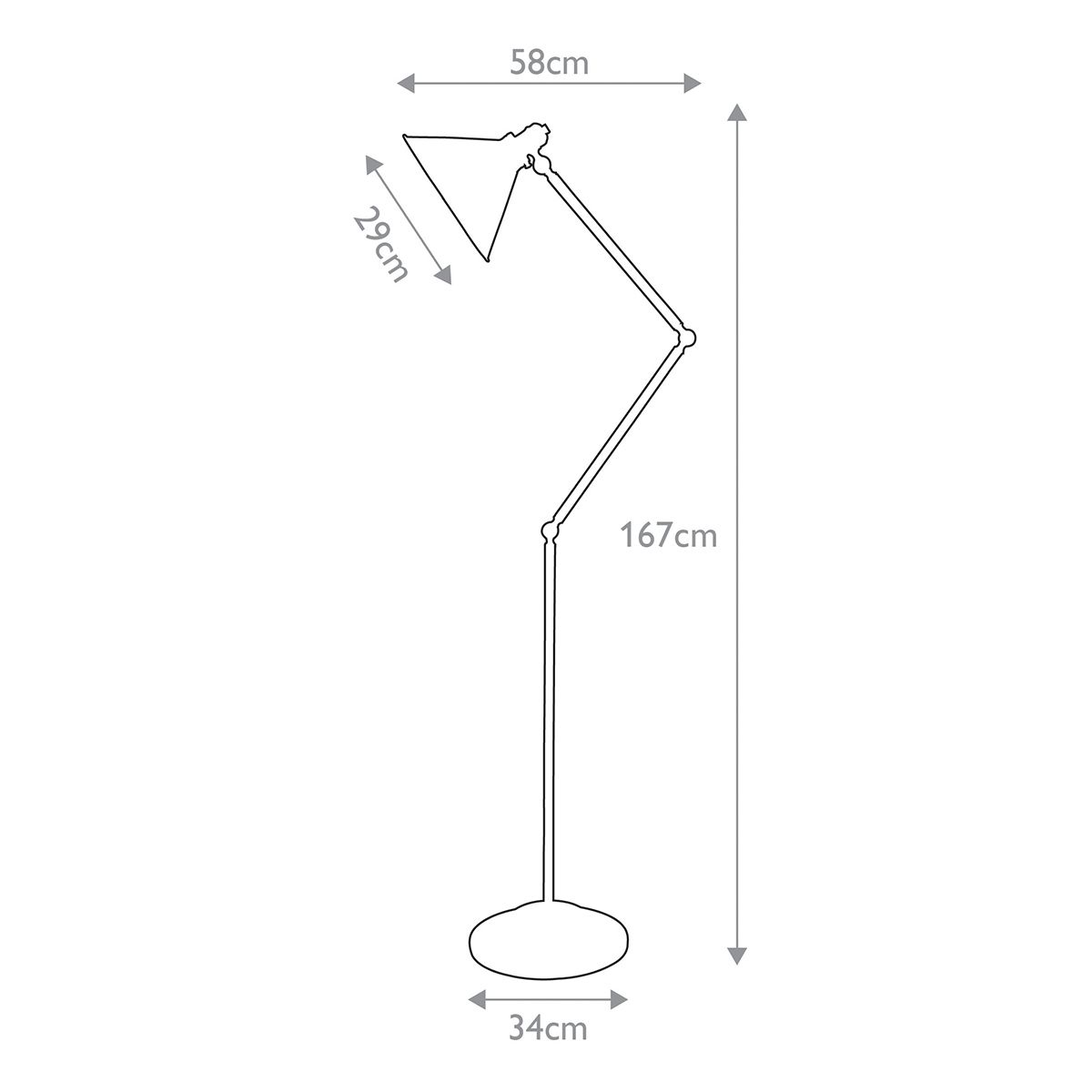 Stratford Floor Lamp - Brass