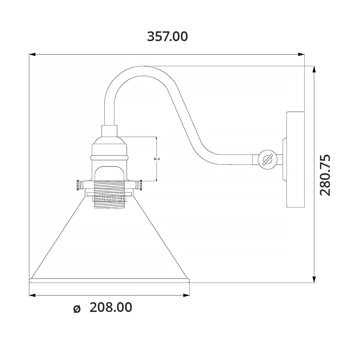 Stratford Single Wall Light - Nickel