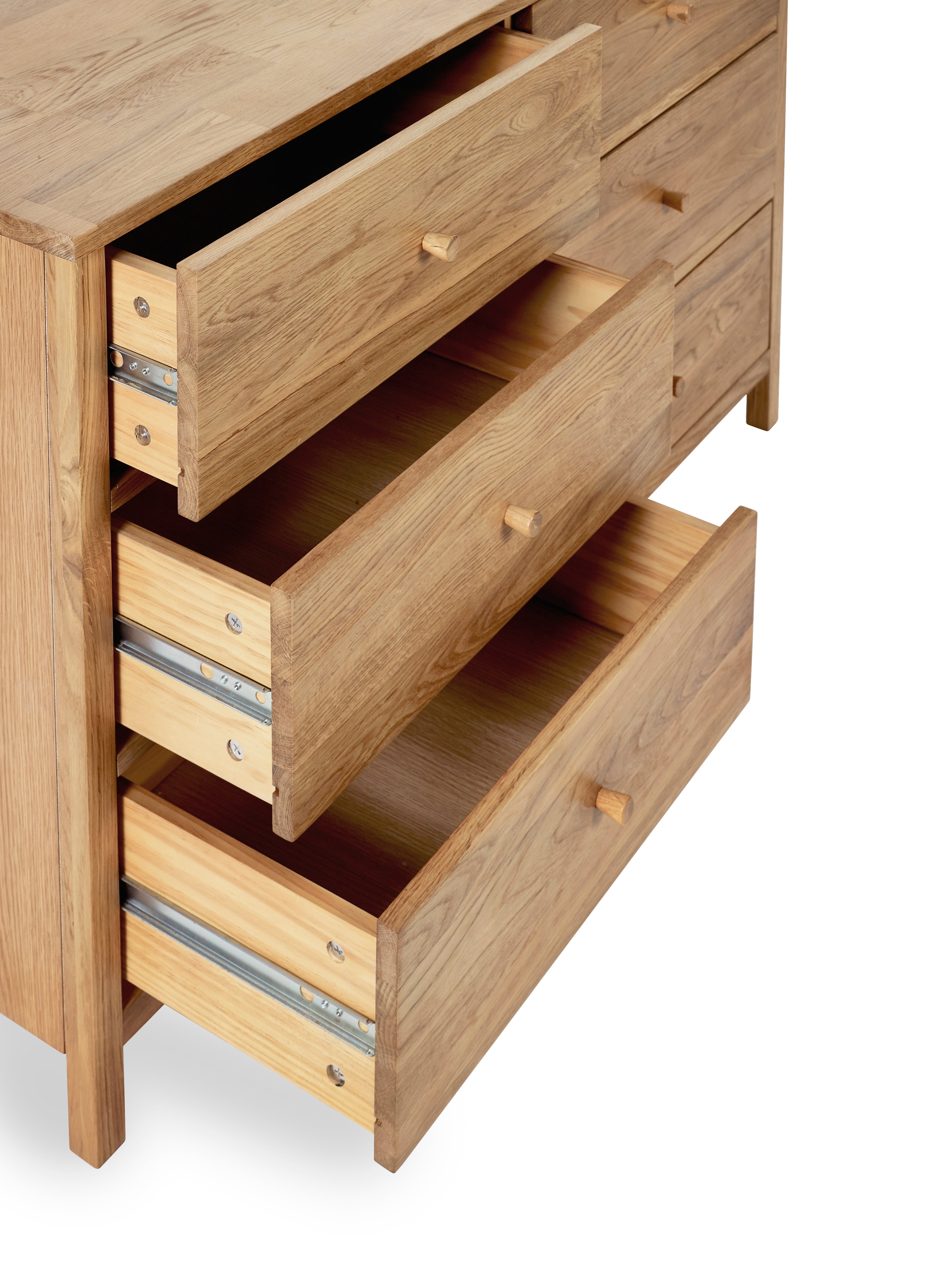Osborne Solid Oak Wood Chest of Drawers | 6 Drawers