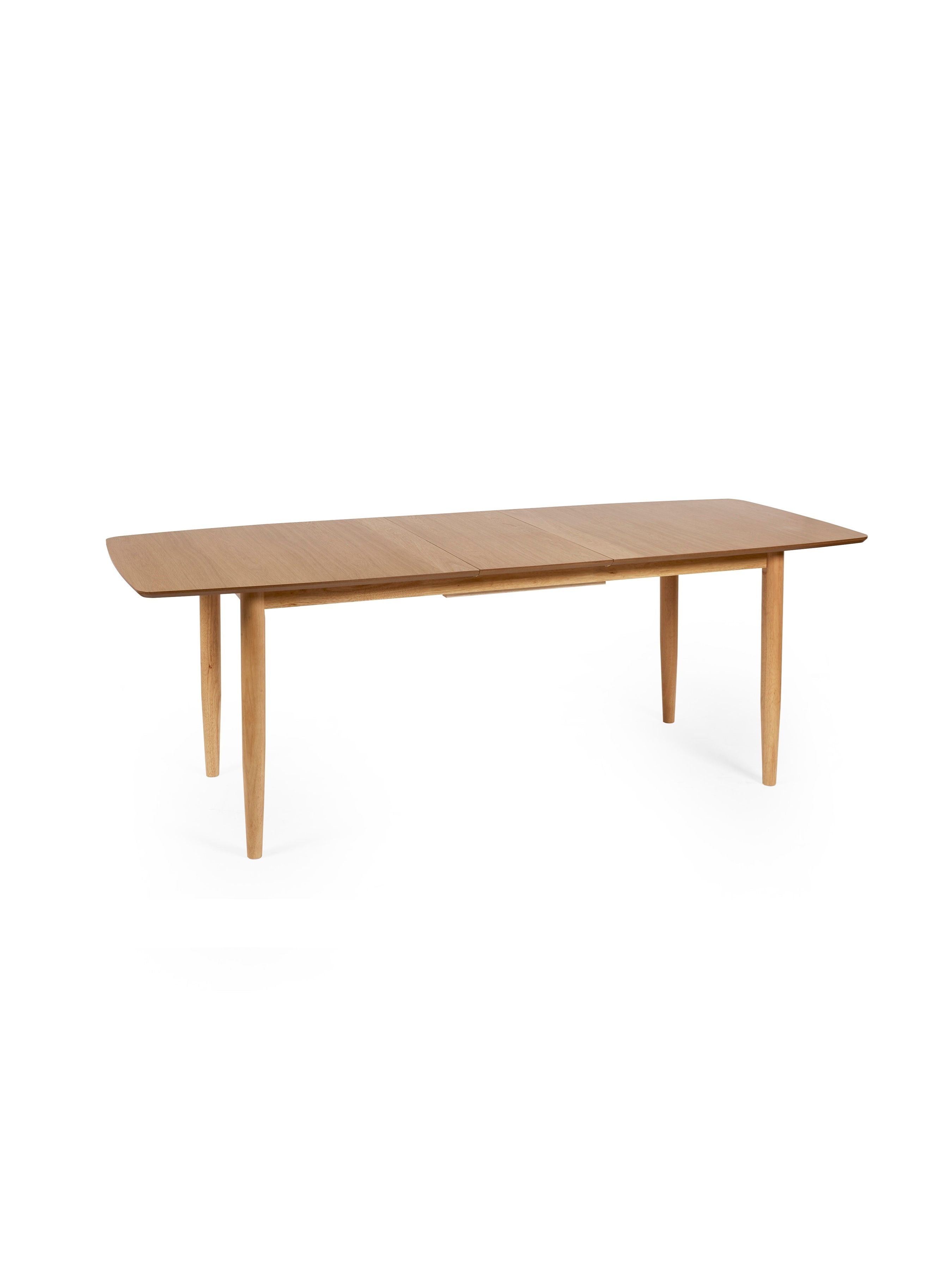 Livingston Natural Oak Wood Extending Dining Table | 4-6 Seater