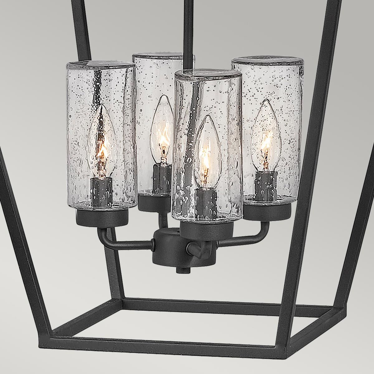Quintiesse - Alford Place 4 Light Outdoor Pendant Light - Black