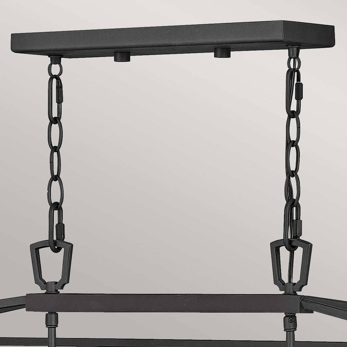 Quintiesse - Alford Place 6 Light Outdoor Linear Pendant Light - Black
