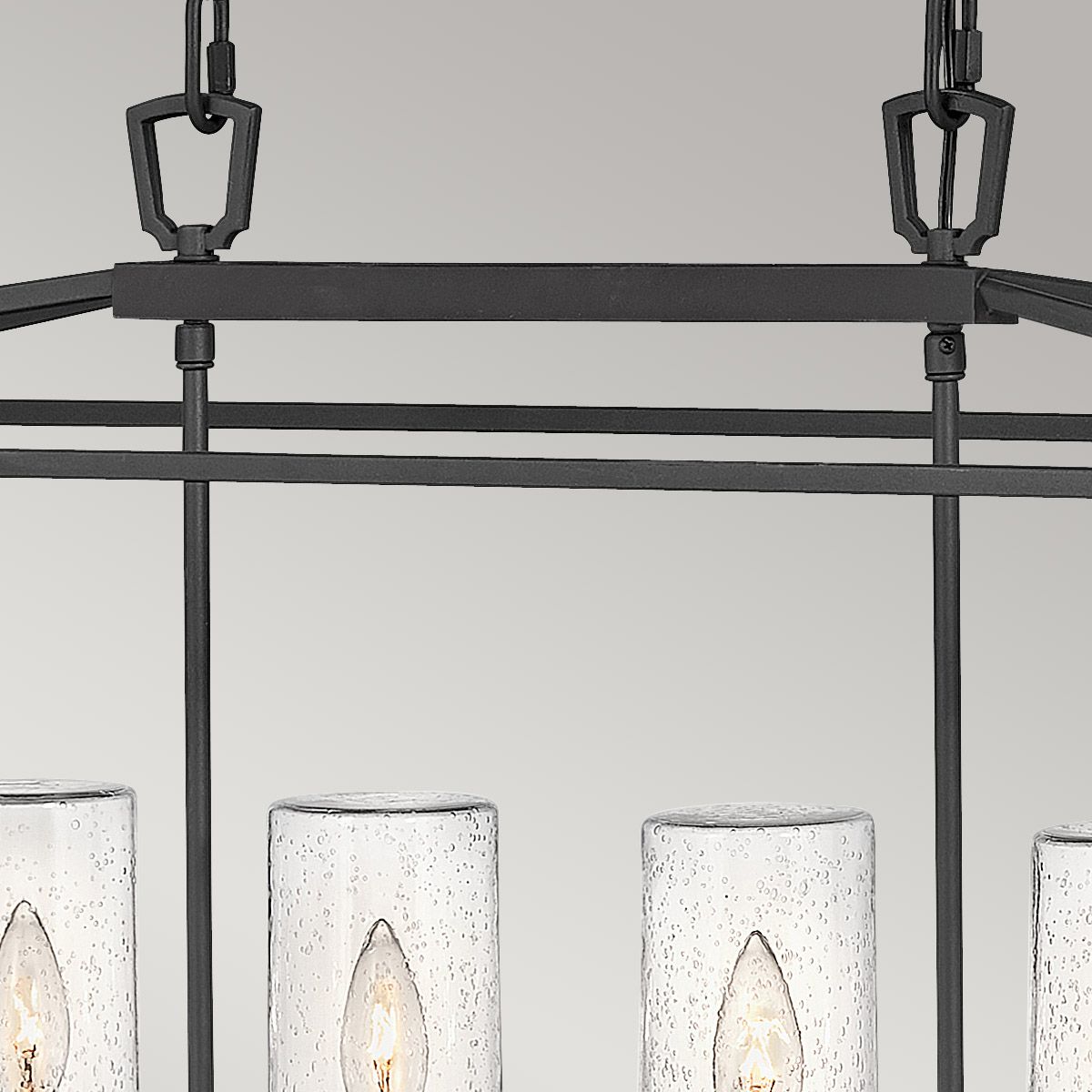 Quintiesse - Alford Place 6 Light Outdoor Linear Pendant Light - Black