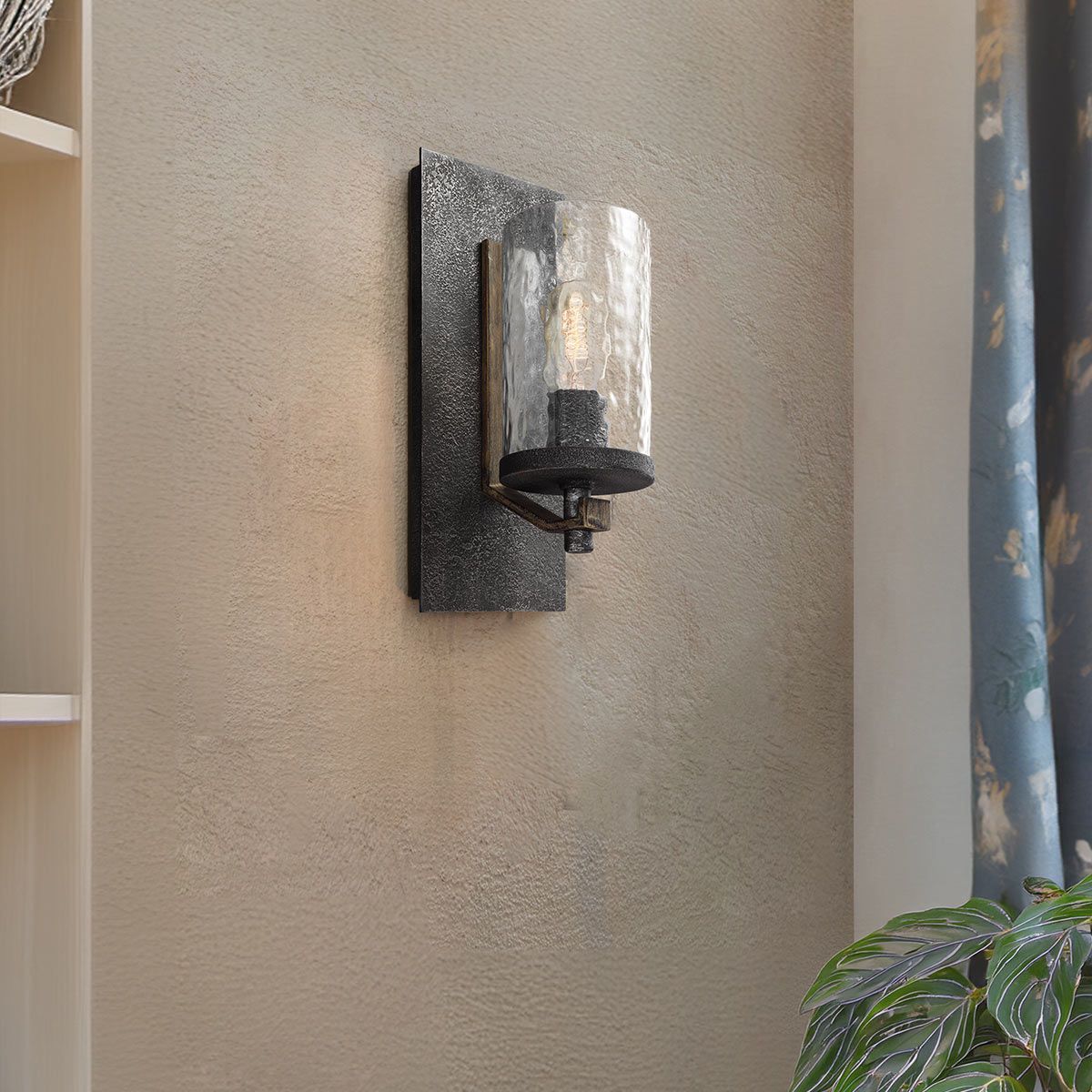 Quintiesse - Angelo Single Wall Light - Grey