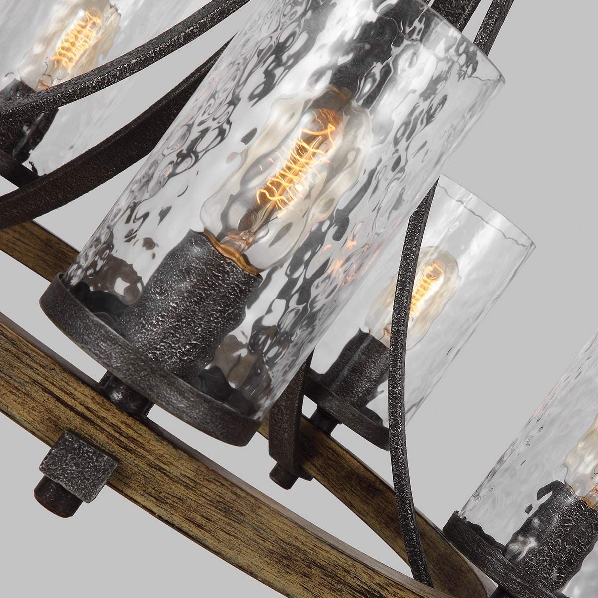 Quintiesse - Angelo 5 Light Chandelier - Grey