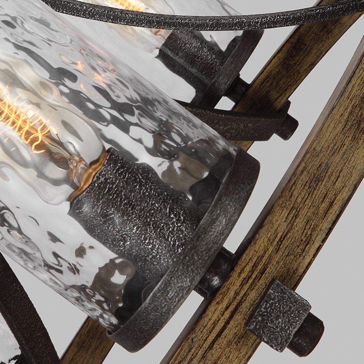 Quintiesse - Angelo 5 Light Chandelier - Grey