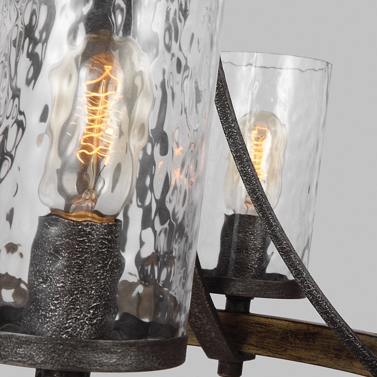 Quintiesse - Angelo 5 Light Chandelier - Grey