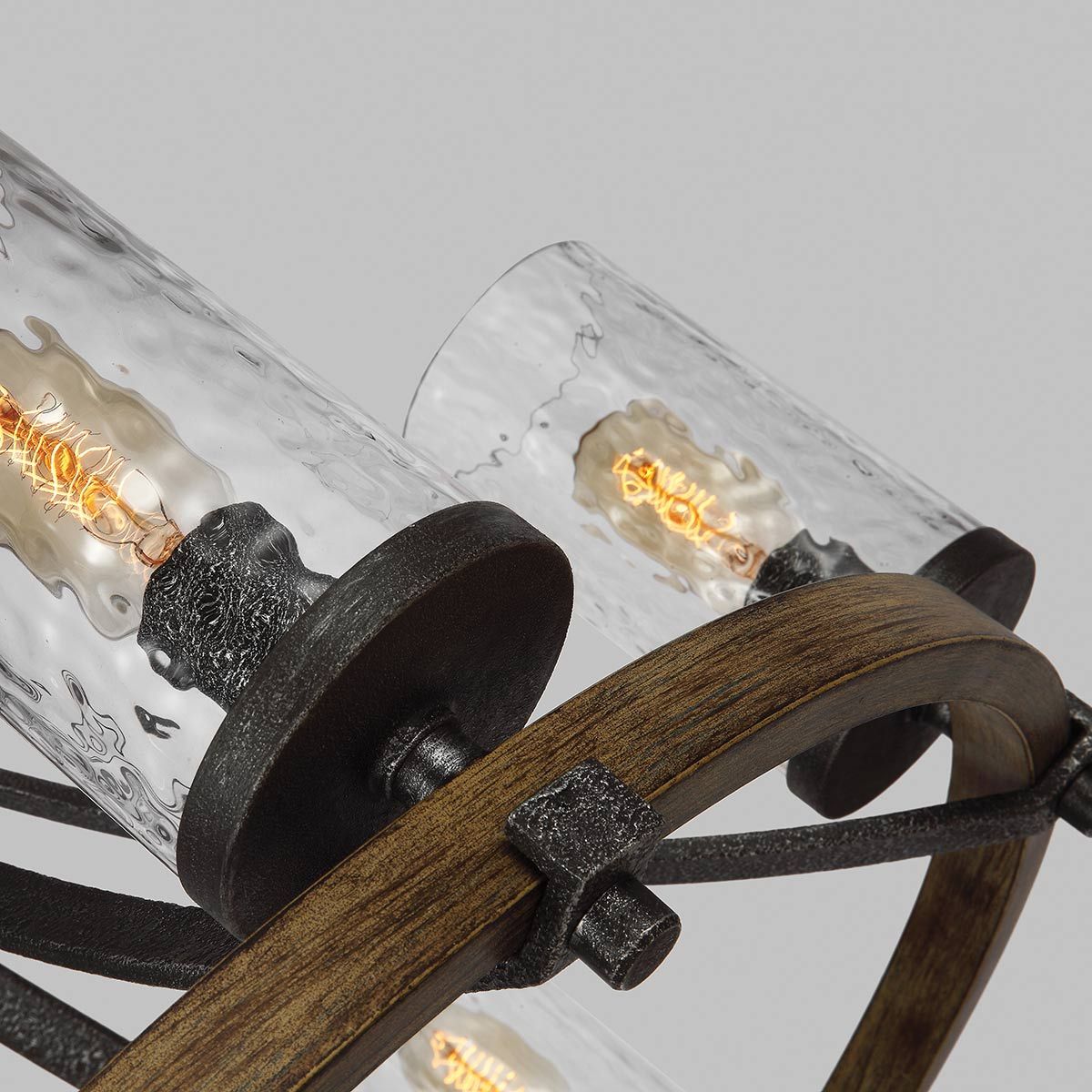 Quintiesse - Angelo 6 Light Chandelier - Grey