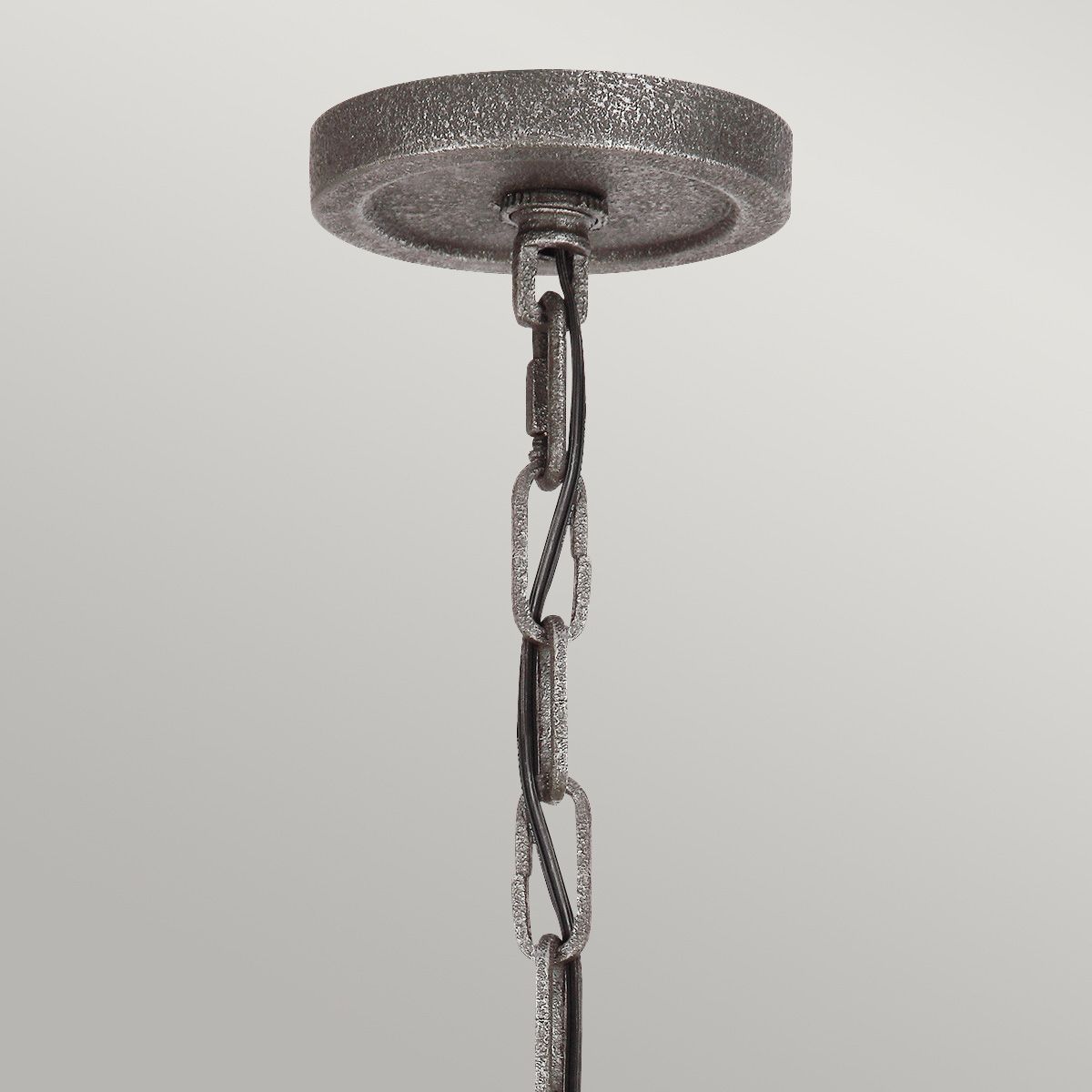Quintiesse - Angelo 6 Light Chandelier - Grey
