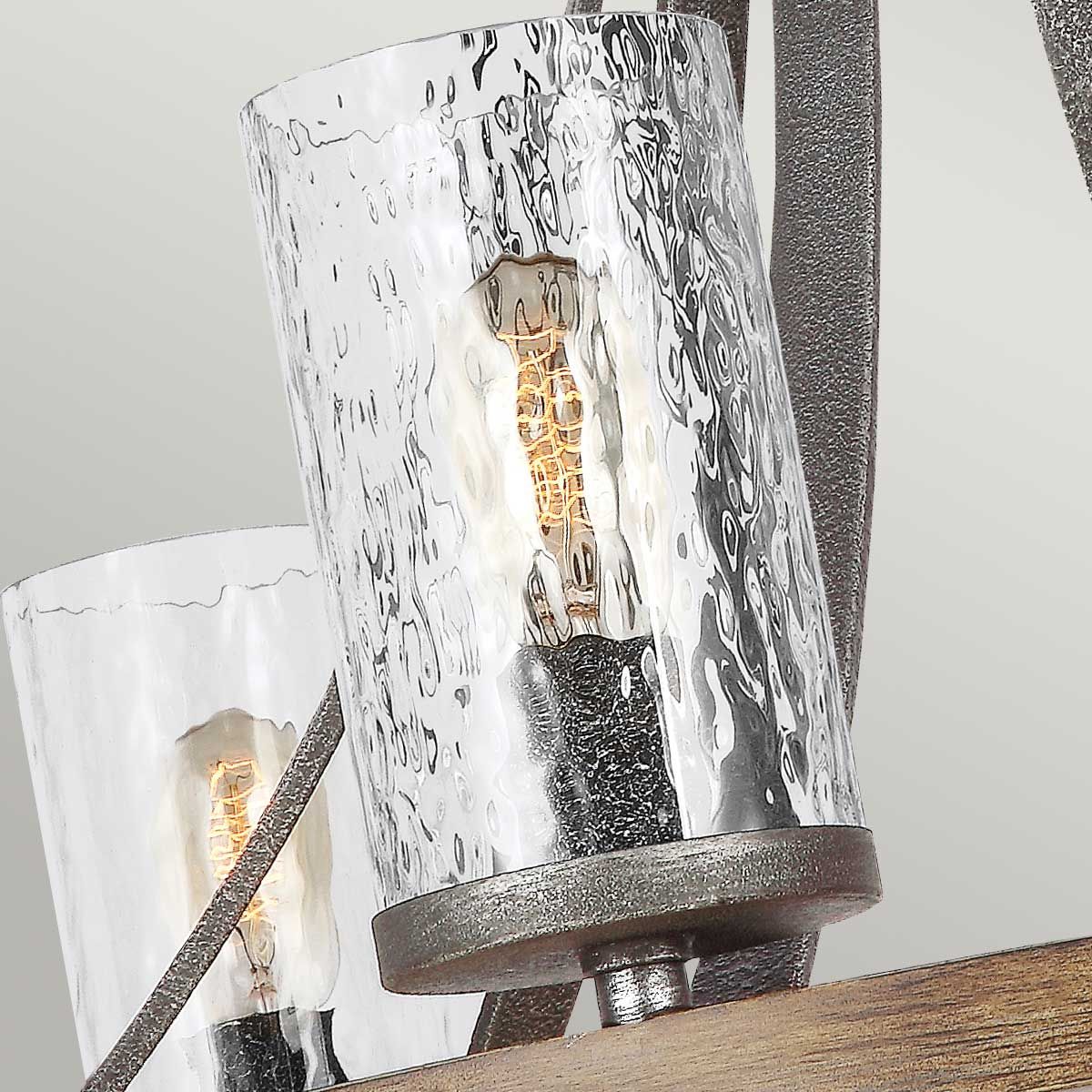 Quintiesse - Angelo 6 Light Chandelier - Grey