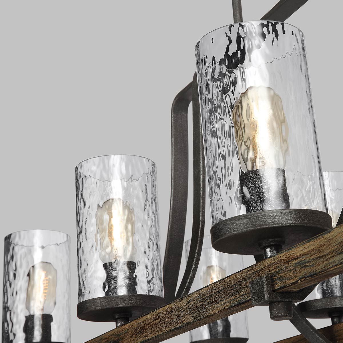 Quintiesse - Angelo 8 Light Isle Chandelier - Grey