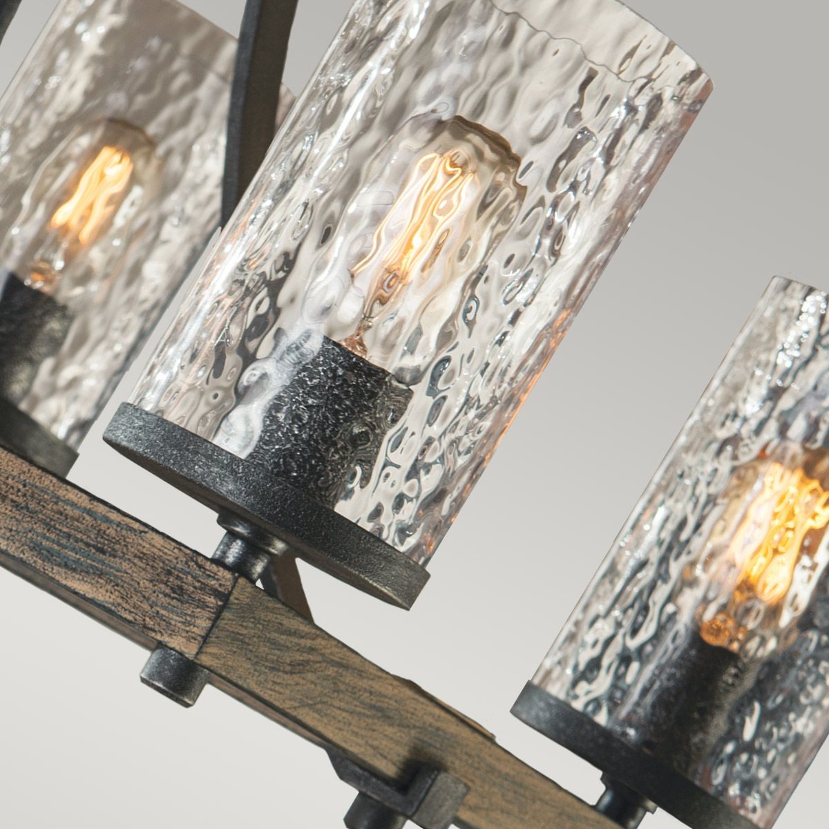 Quintiesse - Angelo 8 Light Isle Chandelier - Grey