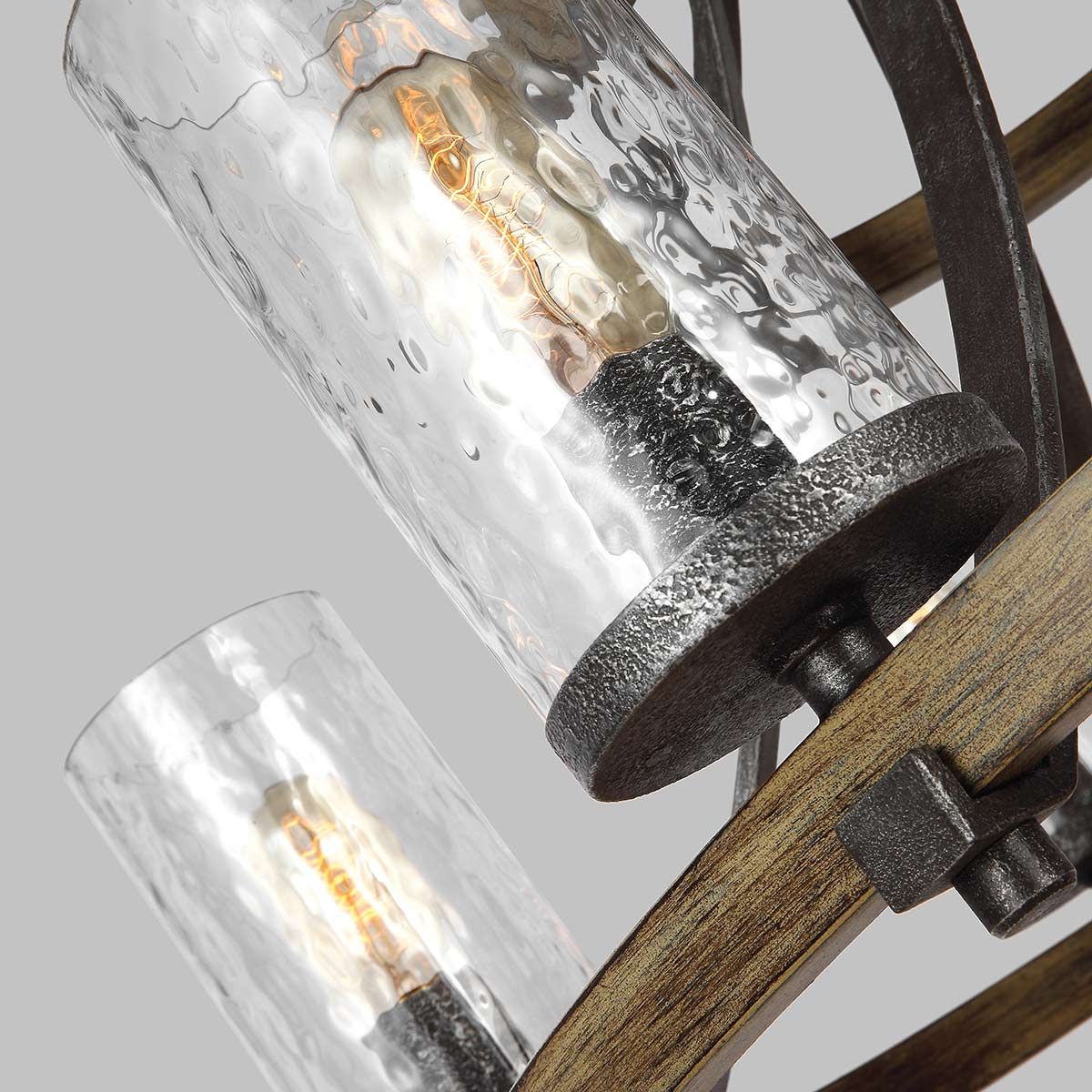 Quintiesse - Angelo 9 Light Chandelier - Grey