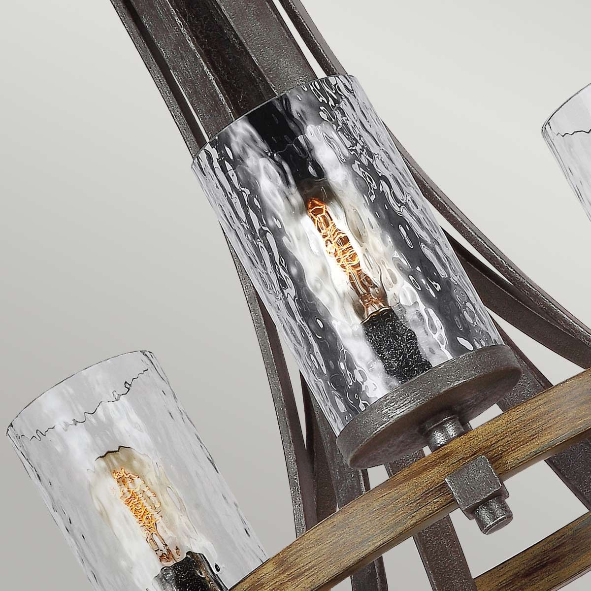 Quintiesse - Angelo 9 Light Chandelier - Grey