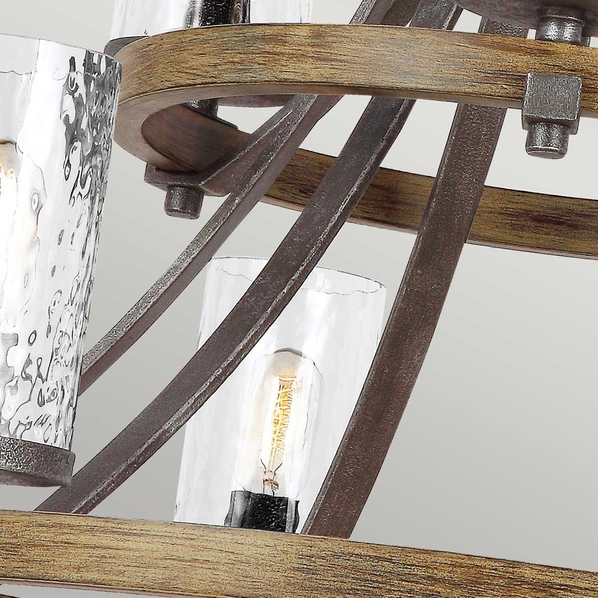 Quintiesse - Angelo 9 Light Chandelier - Grey