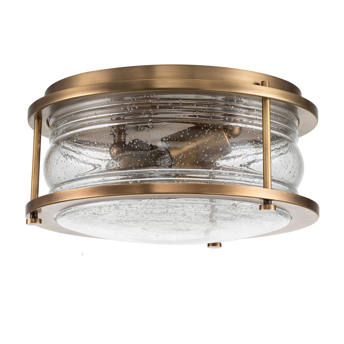 Quintiesse - Ashland Bay Double Flush Ceiling Light - Brass