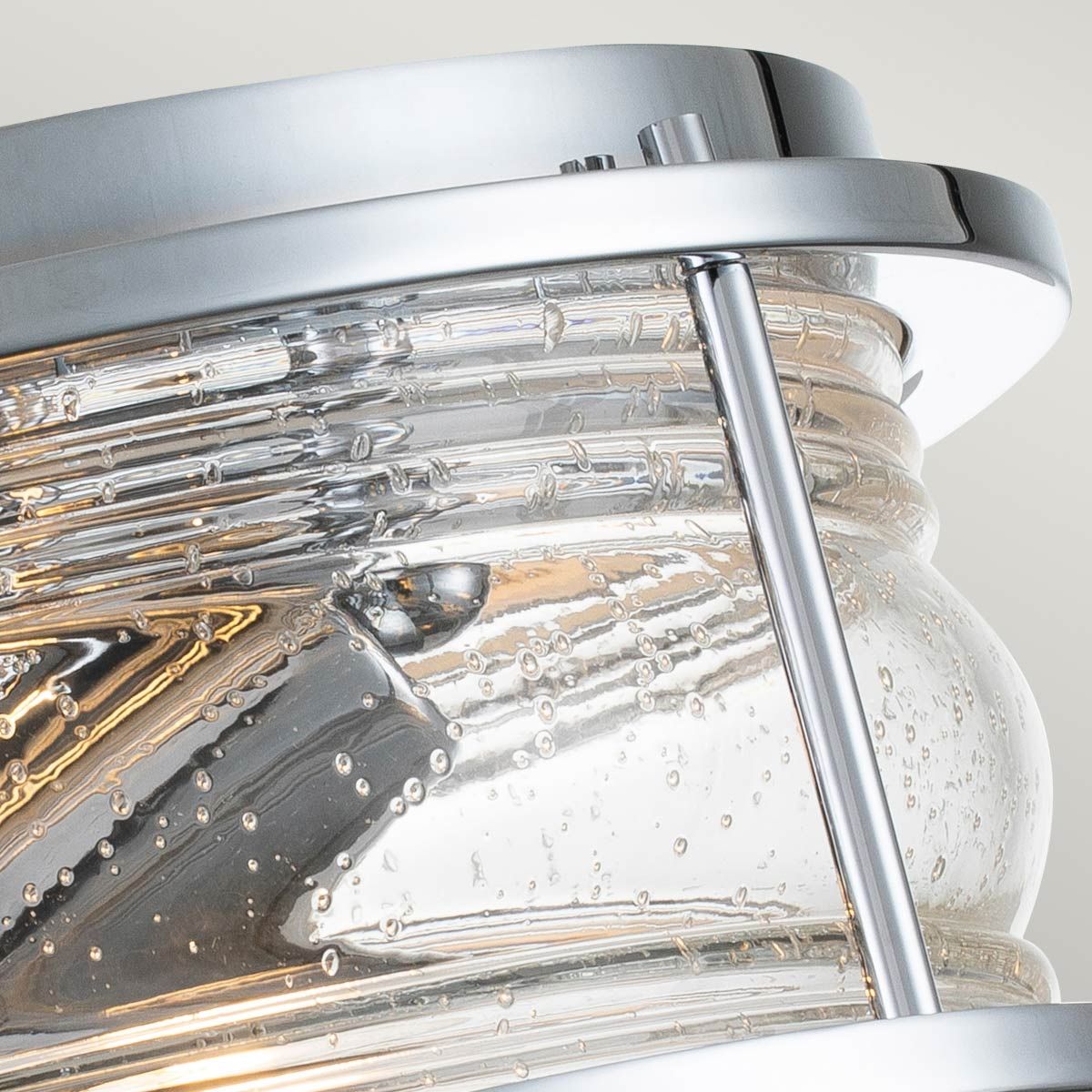 Quintiesse - Ashland Bay Double Flush Ceiling Light - Polished Chrome