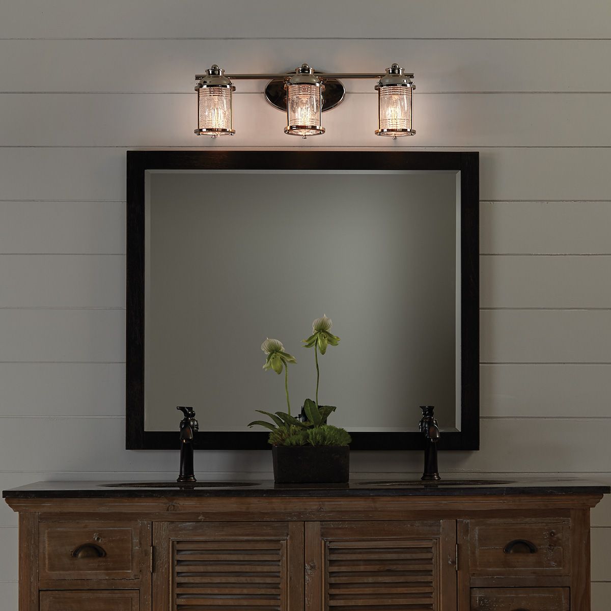 Quintiesse - Ashland Bay Triple Wall Light - Polished Chrome
