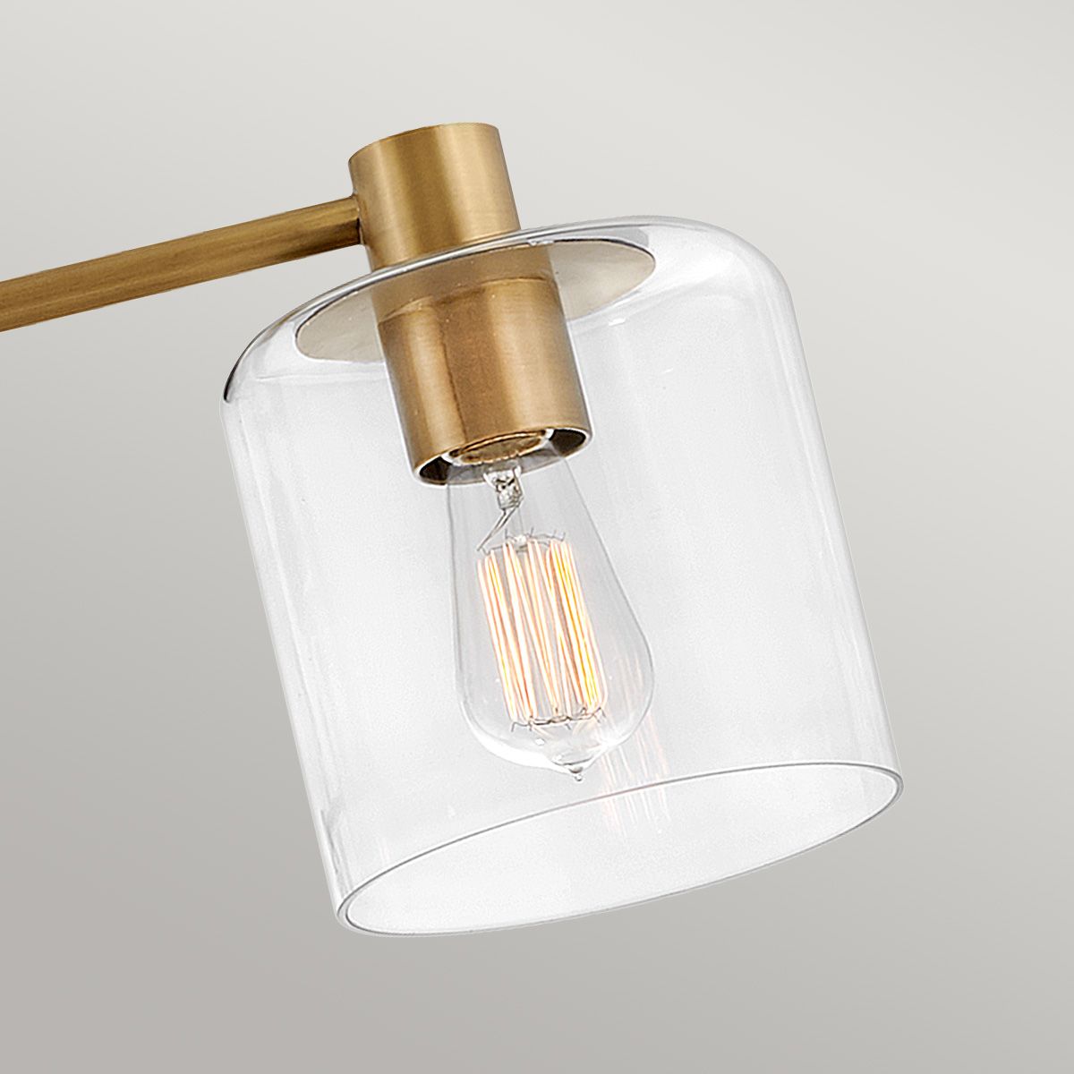 Quintiesse - Axel 7 Light Semi Flush Ceiling Light - Brass