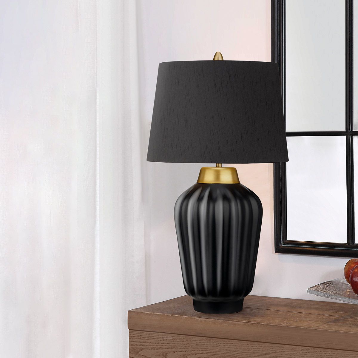Quintiesse - Bexley Table Lamp - Black & Gold