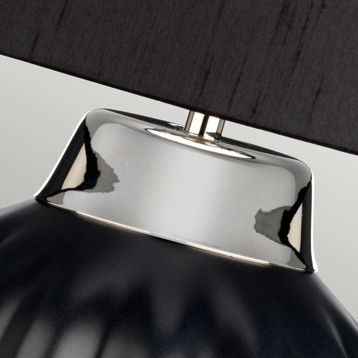 Quintiesse - Bexley Table Lamp - Black & Nickel