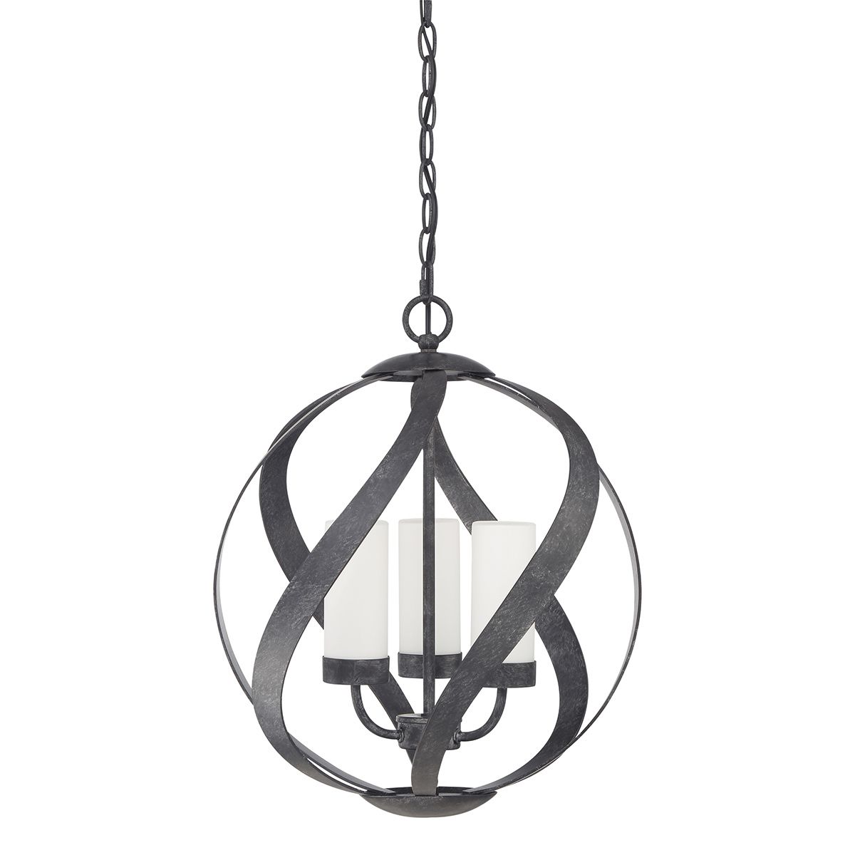 Quintiesse - Blacksmith Triple Outdoor Chandelier - Black