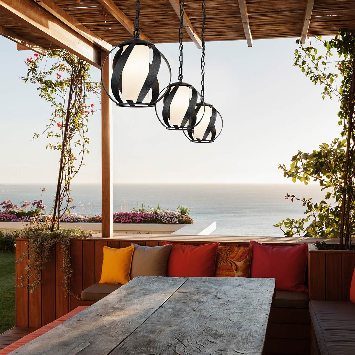 Quintiesse - Blacksmith Single Outdoor Pendant Light - Black