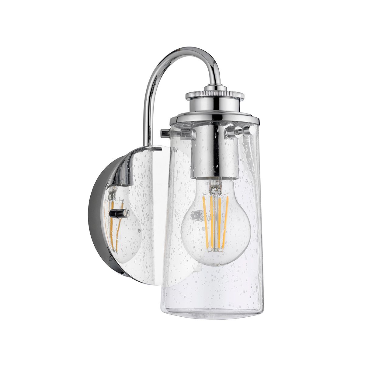 Quintiesse - Braelyn Single Wall Light - Polished Chrome